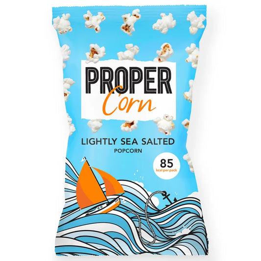 Propercorn Lightly Sea Salted Popcorn 20g Box of 24
