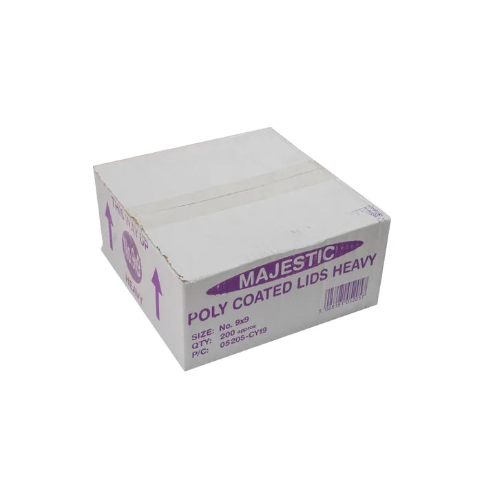 Majestic No:9 Poly Container Lids-Box of 200