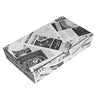 10" Newspaper Print Cardboard Fish & Chips Boxes (290x50x160mm) Case of 100