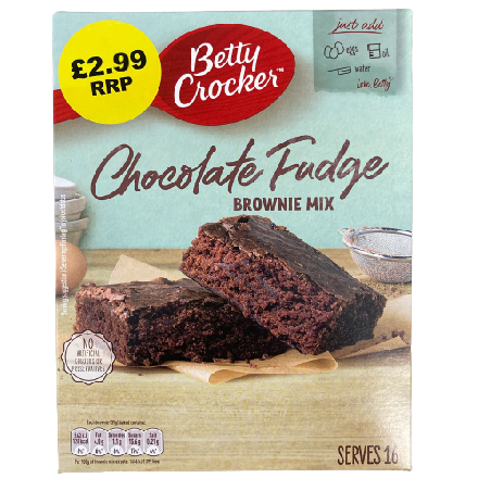 Betty Crocker Chocolate Fudge Brownie   4x415g