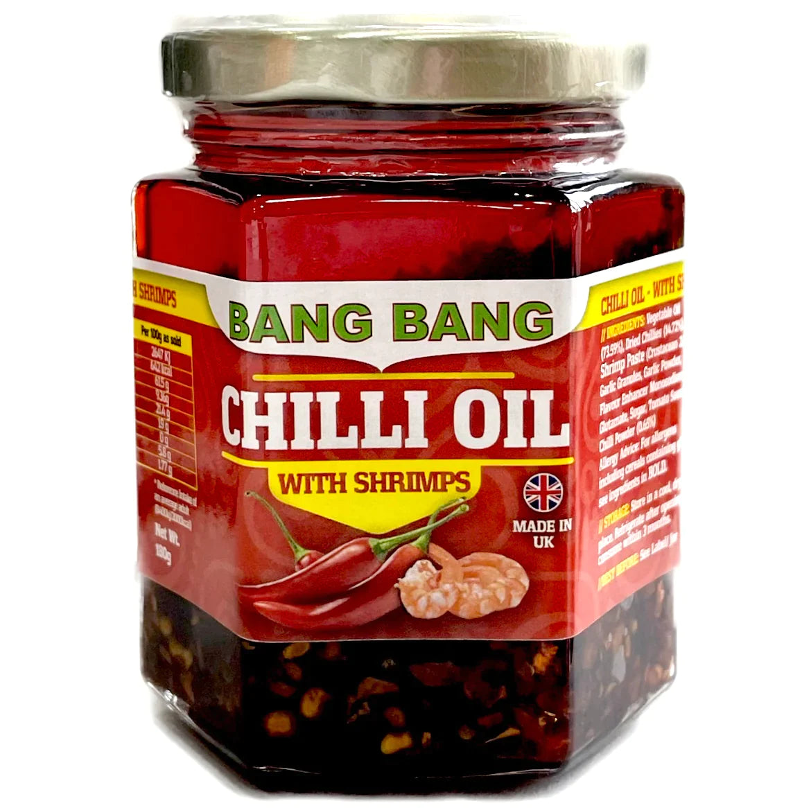 Bang Bang Chilli Oil Vegetarian 160g Box of 6