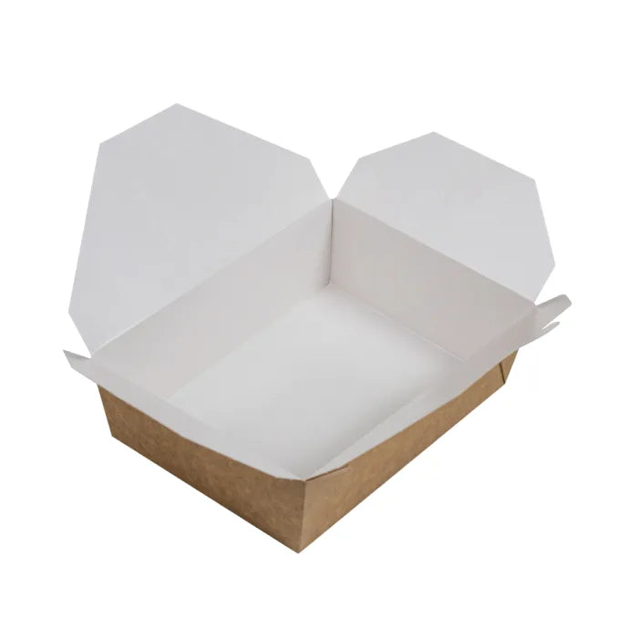 Large Kraft Takeaway Food Container (140x195x63mm) Box of 200