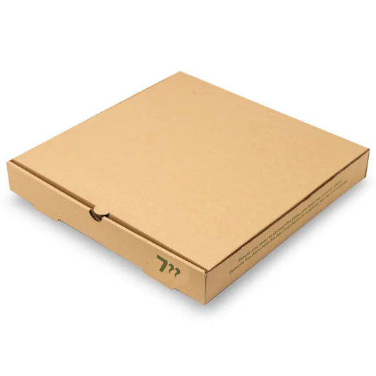 7" Plain Brown Pizza Boxes Case of 100