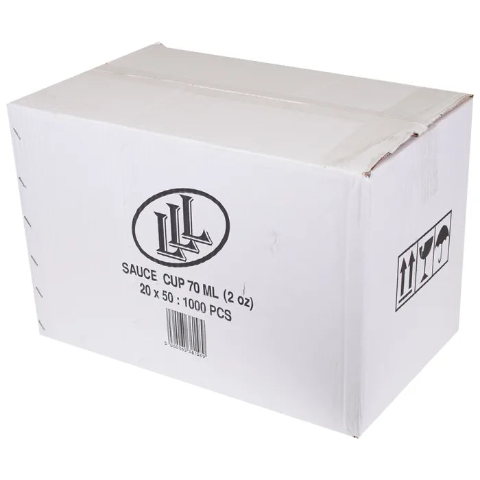 2oz Hinged Sauce Cups-Box of 1000