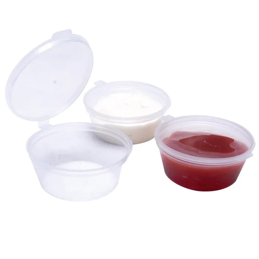 2oz Hinged Sauce Cups-Box of 1000