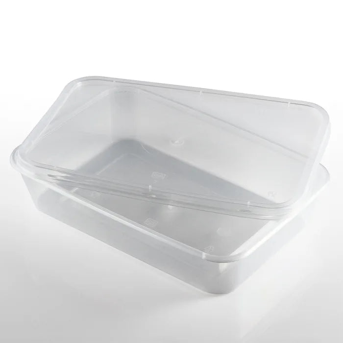 500ml Microwave Plastic Containers with Lids-Box of 250