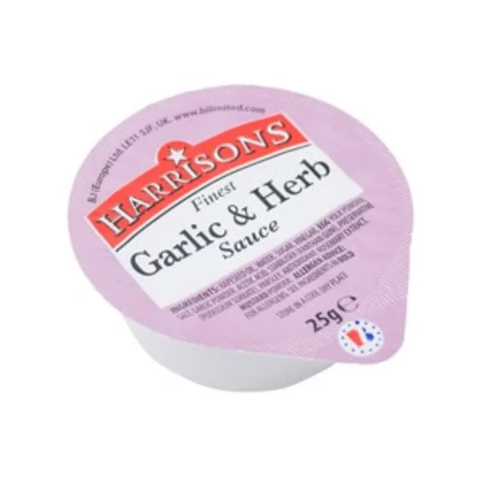 Harrisons Garlic & Herb Dips 25g Box of 100