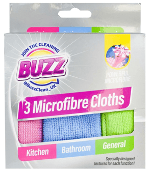 Buzz Microfibre  Pack Colour Box  1x3pk