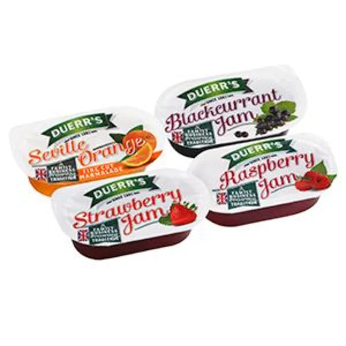 Duerrs Assorted Jams Portions 20g Box of 96