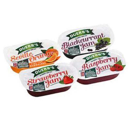 Duerrs Assorted Jams Portions 20g Box of 96