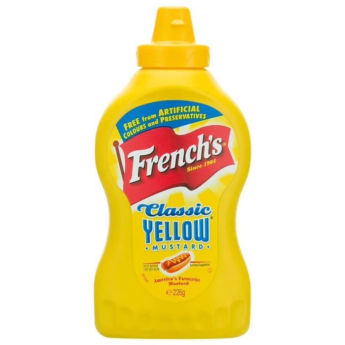 French's Classic Yellow Mustard 226g Box of 8