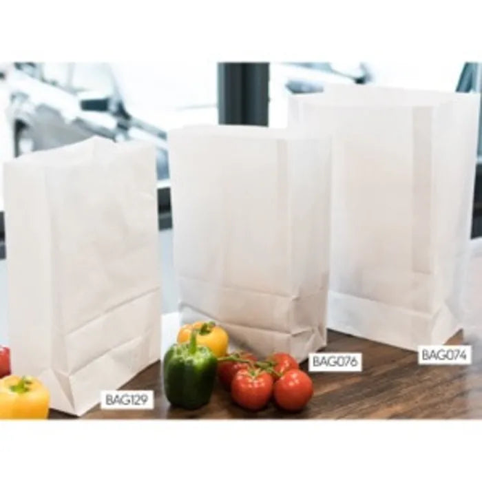 White Large Paper SOS Bags (12"x19"x17") Case of 50