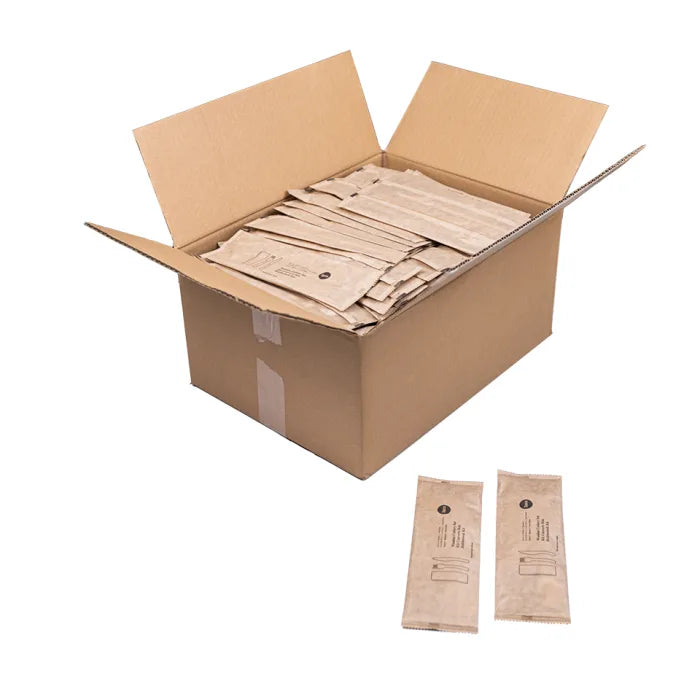 Wooden Meal Pack (Fork Knife Kraft Napkin2ply) Box of 250