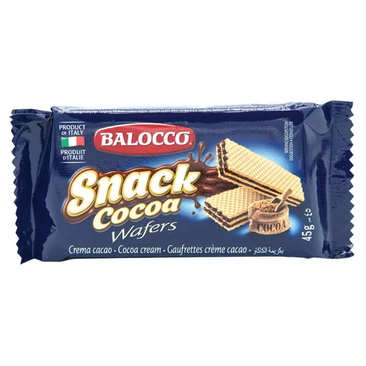 Balocco Cacao Wafers 45g Box of 30