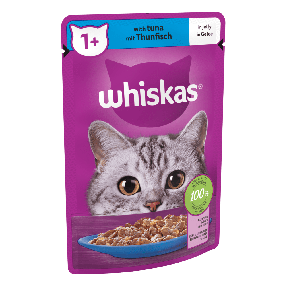 Whiskas Cat Pouch  + Tuna In Jelly  28x85g