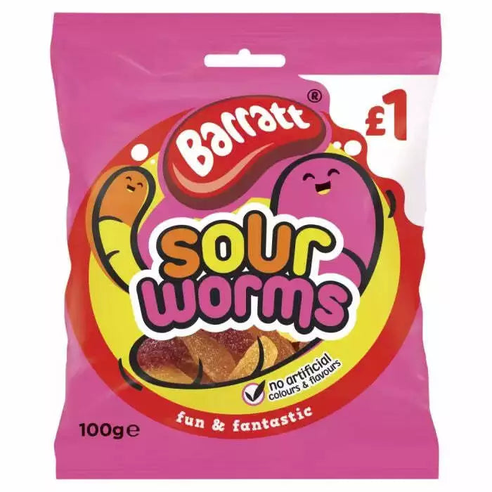 Barratt Fun & Fantastic Worms   12x100g