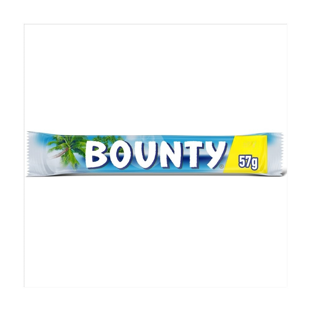 Bounty Coconut & Milk Chocolate Snack Bar  57g Box of 24