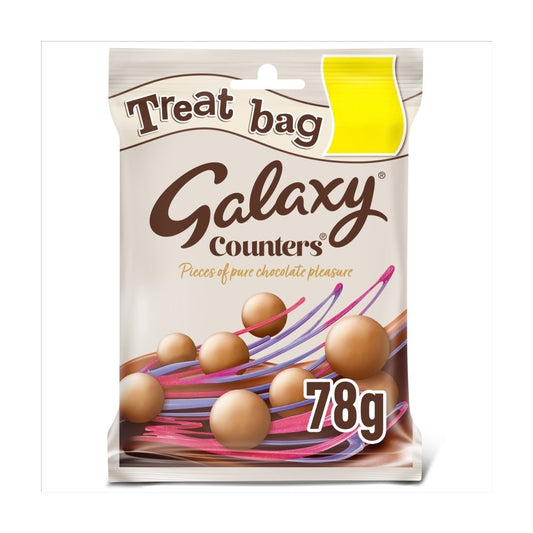 Galaxy Counters Milk Chocolate Buttons Treat Bag  78g Box of 10