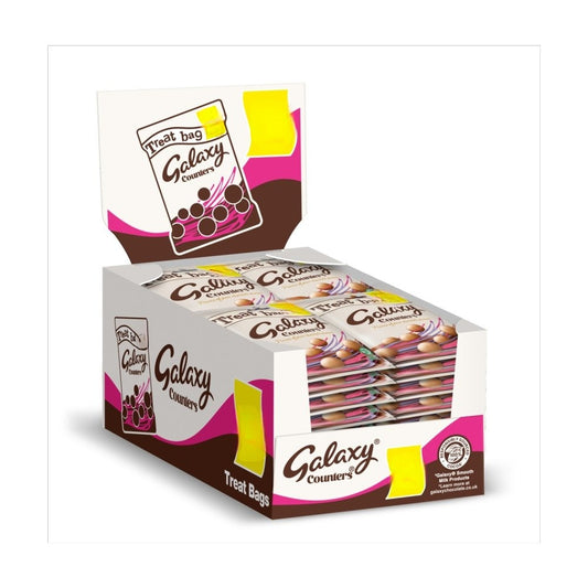 Galaxy Counters Milk Chocolate Buttons Treat Bag  78g Box of 20