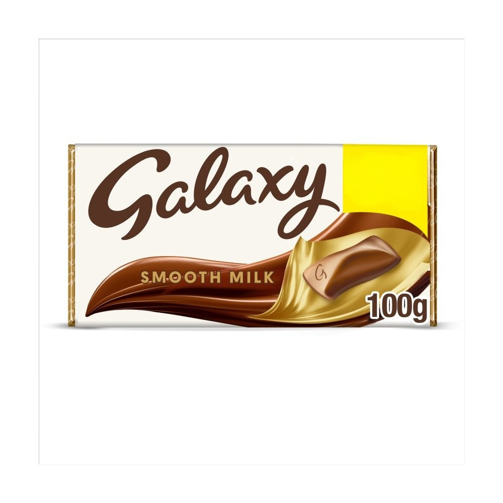 Galaxy Smooth Milk Chocolate Block Bar 100g Box 24