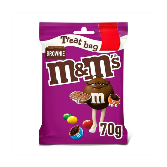 M&M's Brownie Bites Milk Chocolate Treat Bag  70g Box of 8