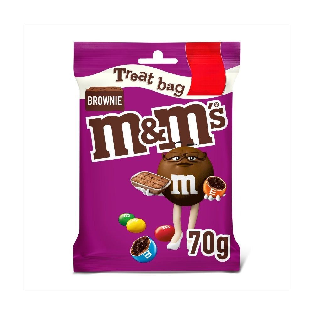 M&M's Brownie Bites Milk Chocolate Treat Bag  70g Box of 16