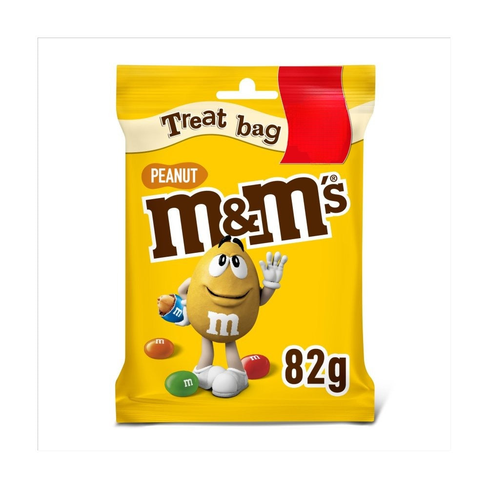 M&M's Crunchy Peanut & Milk Chocolate Bites Treat Bag 82g Box of 8