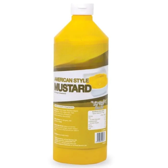 SQ-easy American Mild Mustard (Bottle) 1L Box of 3