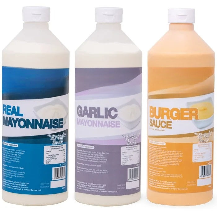 SQ-easy Multi-Pack (Mayo+Garlic Mayo+Burger Sauce Bottle) 3L