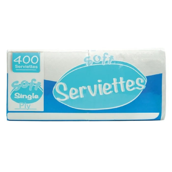 Soft Serviettes (1Ply & 30cm) 10x400