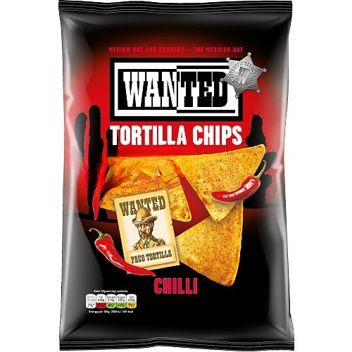 Wanted Tortilla Chips Chilli 125g