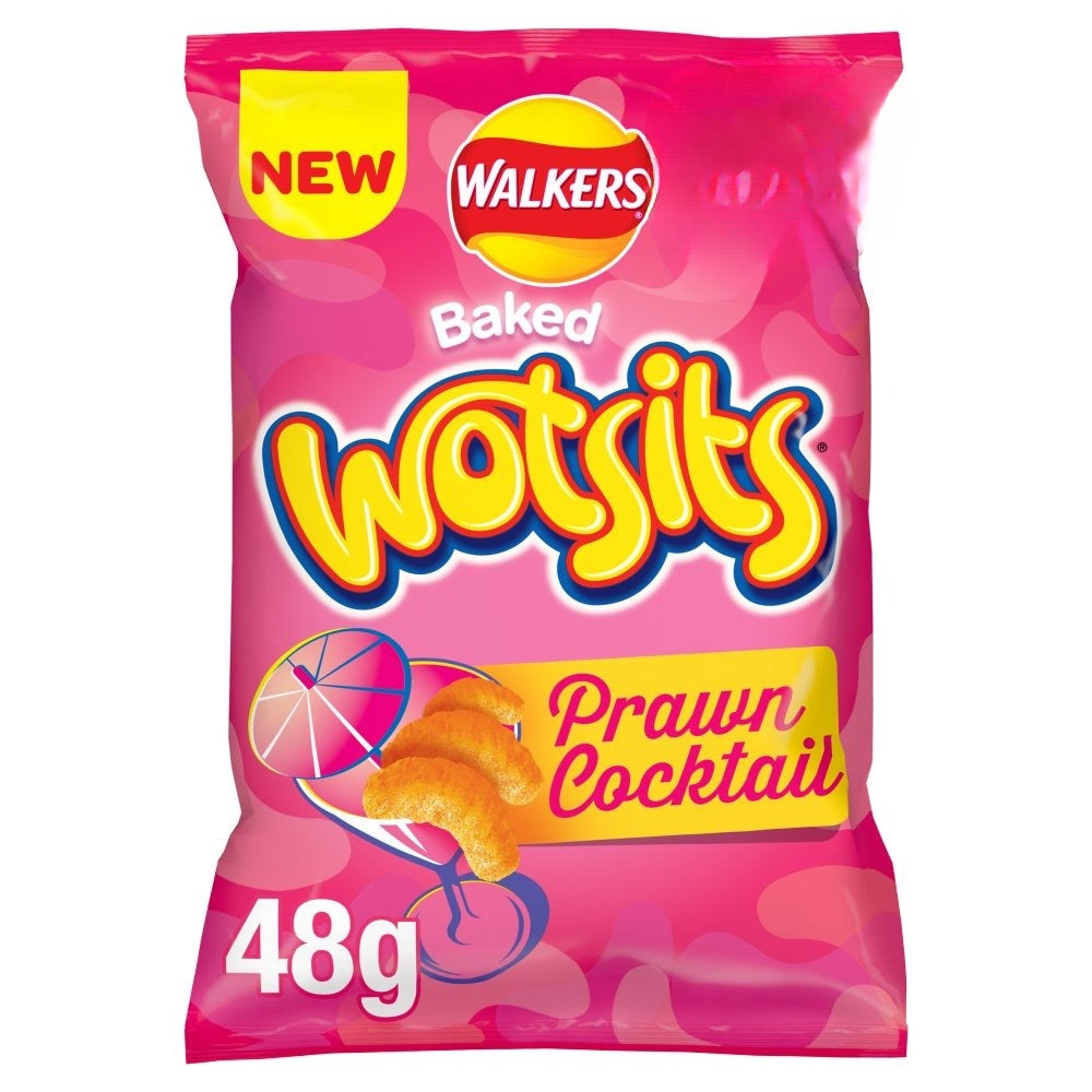 Walkers Wotsits Prawn Cocktail Snacks Crisps 48g