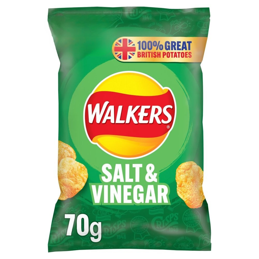 Walkers Salt & Vinegar Crisps 70g