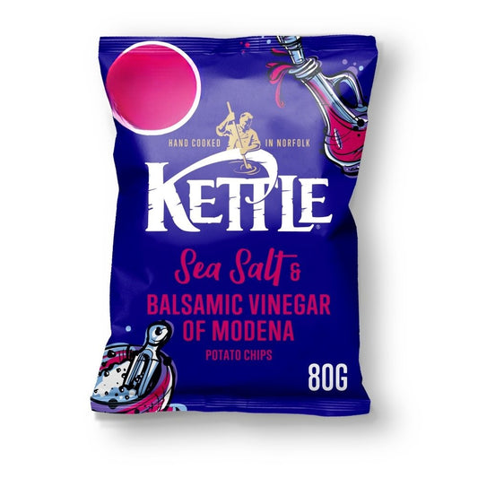 KETTLE® Chips Sea Salt & Balsamic Vinegar of Modena Crisps 80g