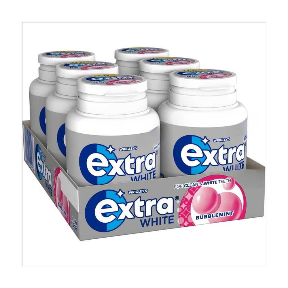 Wrigley's Extra White Bubblemint Chewing Gum, 30 x 10 Pack