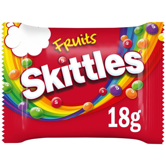 Skittles Vegan Chewy Sweets Fruit Flavoured Bag 18g