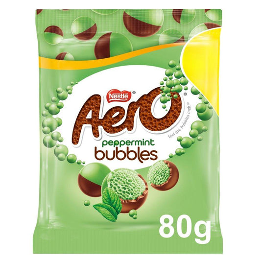 Aero Bubbles Peppermint Mint Chocolate Sharing Bag 80g