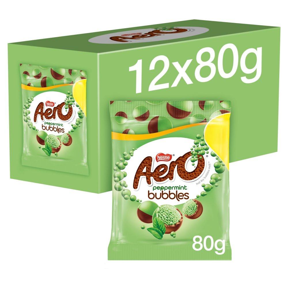 Aero Bubbles Peppermint Mint Chocolate Sharing Bag 80g