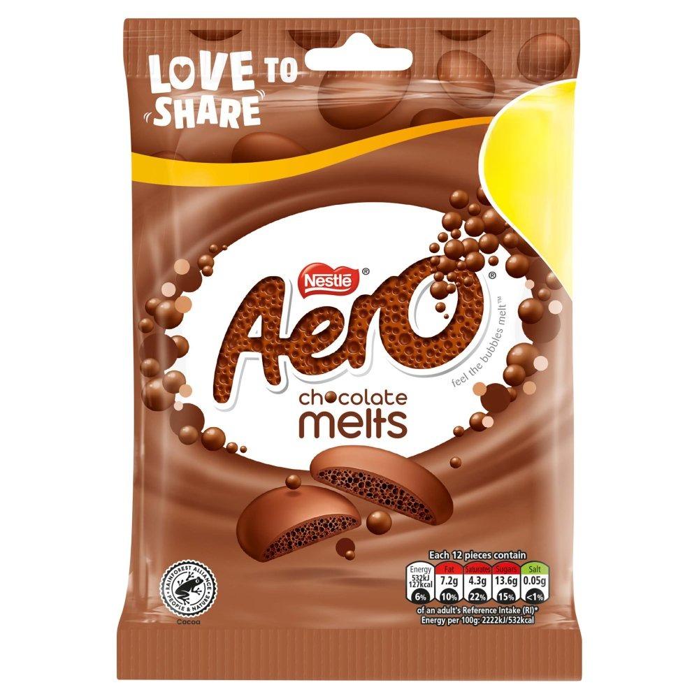 Aero Melts Milk Chocolate Sharing Bag 80g