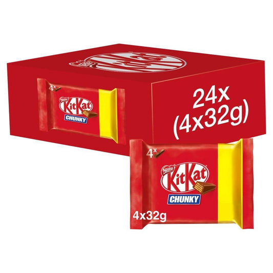 Kit Kat Chunky Milk Chocolate Bar Multipack 32g 4 Pack