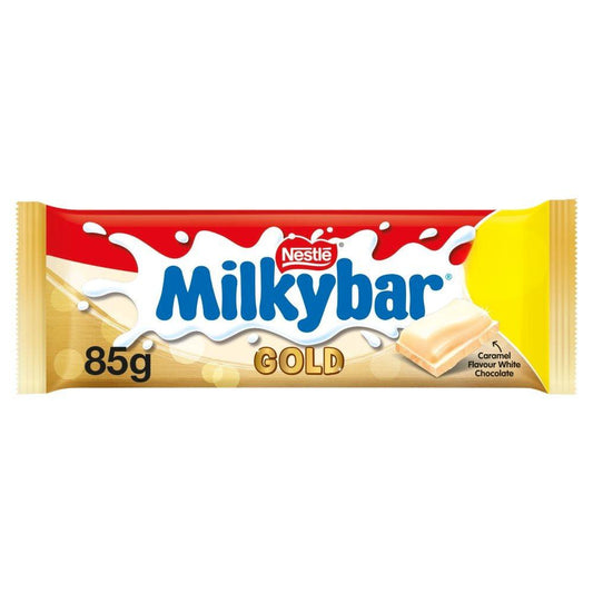 Milkybar Gold Caramel Flavour White Chocolate Sharing Bar 85g