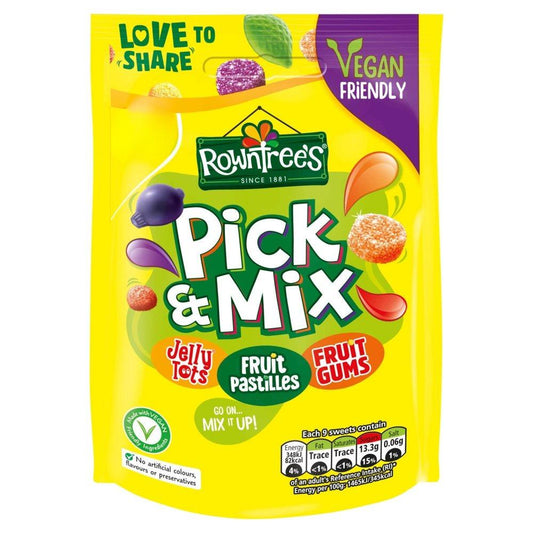 Rowntree's Pick & Mix Vegan Friendly Sweets Sharing Bag 120g