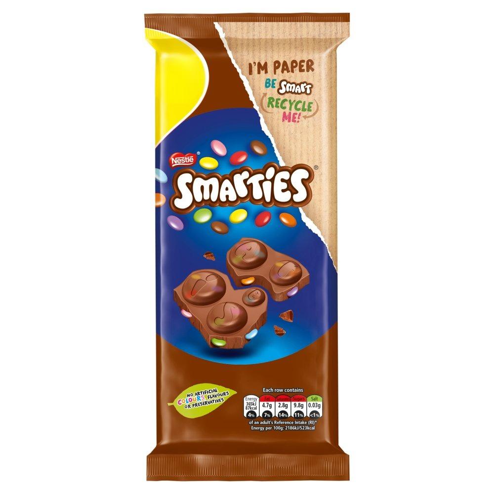 Smarties Milk Chocolate Sharing Bar 90g