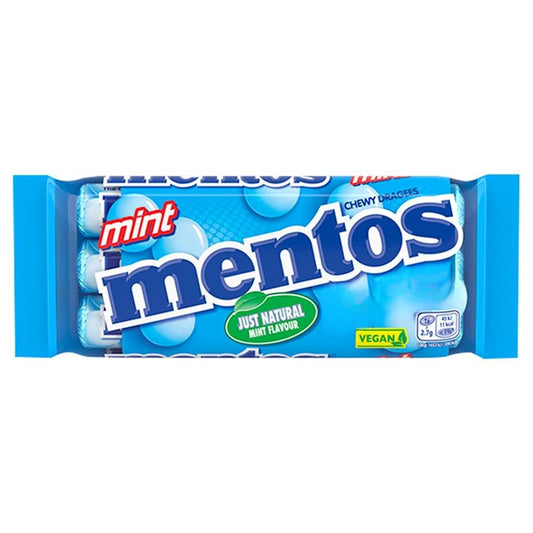 Mentos Chewy Dragees Mint Flavour 3 x 38g