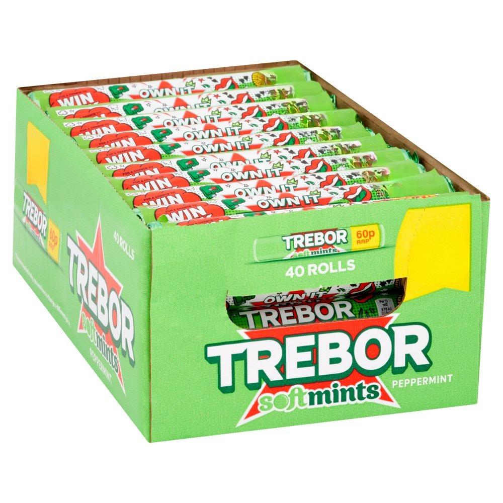 Trebor Softmints Peppermint Mints Roll 44.9g