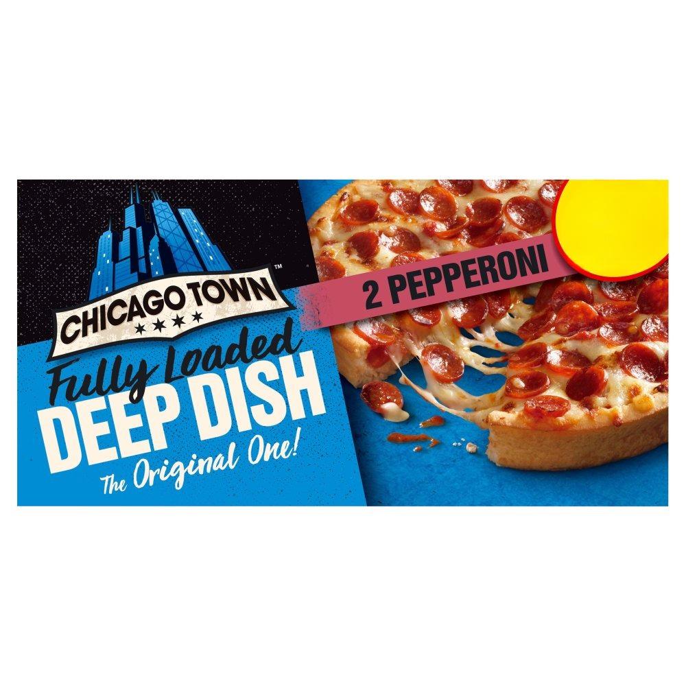 Chicago Town 2 Deep Dish Pepperoni Mini Pizzas 2 x 155g