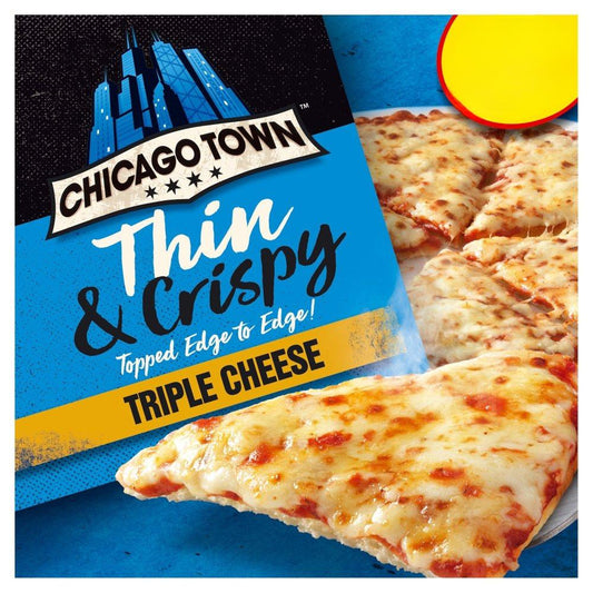 Chicago Town Thin & Crispy Triple Cheese Pizza 305g