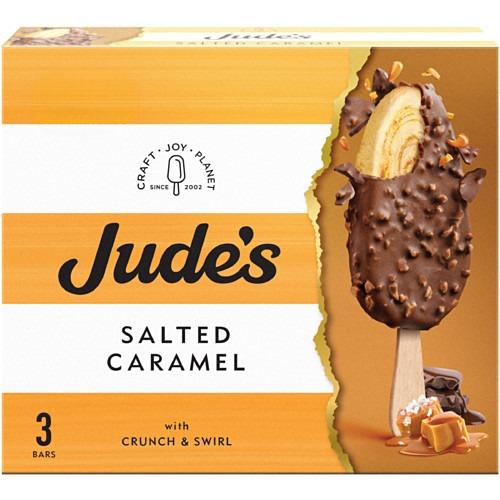 Jude's Salted Caramel with Crunch & Swirl 3 x 80ml (240ml)