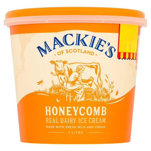 Mackie's of Scotland Honeycomb Real Dairy Ice Cream 1 Litre