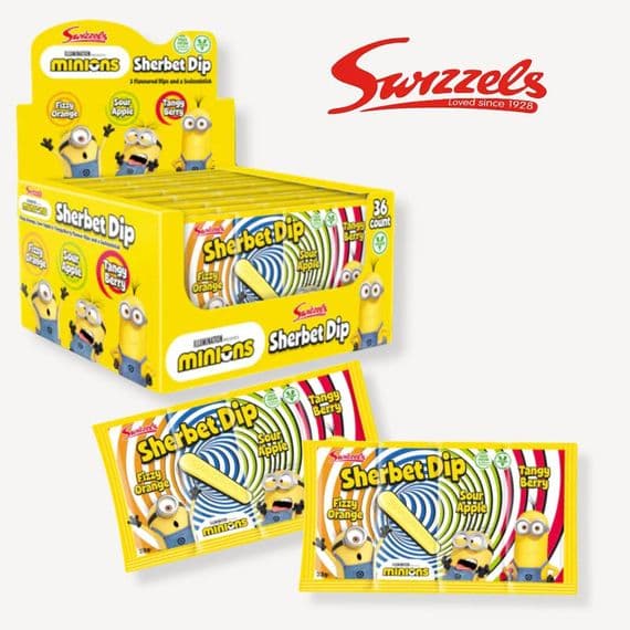 Swizzels Minions Sherbet Dip  36x23g